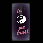 Coque  Huawei MATE 10 PRO PREMIUM In Zen We trust Rouge ZG