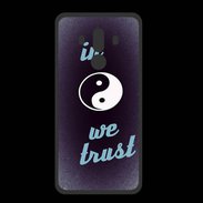 Coque  Huawei MATE 10 PRO PREMIUM In Zen We trust Bleu ZG