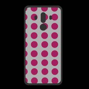Coque  Huawei MATE 10 PRO PREMIUM pois gris & framboise