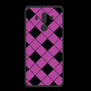 Coque  Huawei MATE 10 PRO PREMIUM losange noir & rose