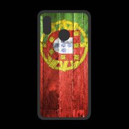 Coque  Huawei P20 Lite PREMIUM Drapeau Portugal imitation bois