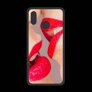 Coque  Huawei P20 Lite PREMIUM Bouche sexy Lesbienne et rouge à lèvres gloss