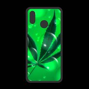Coque  Huawei P20 Lite PREMIUM Cannabis Effet bulle verte