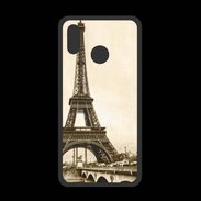 Coque  Huawei P20 Lite PREMIUM Tour Eiffel Vintage en noir et blanc
