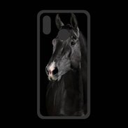 Coque  Huawei P20 Lite PREMIUM Cheval noir