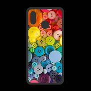 Coque  Huawei P20 Lite PREMIUM Arc en ciel de boutons de couture