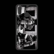 Coque  Huawei P20 Lite PREMIUM Pompiers en noir et blanc