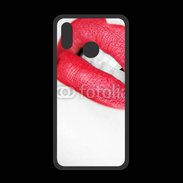 Coque  Huawei P20 Lite PREMIUM bouche sexy rouge à lèvre gloss crayon contour