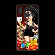Coque  Huawei P20 Lite PREMIUM Lady au casino