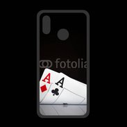 Coque  Huawei P20 Lite PREMIUM Paire d'As au poker 85