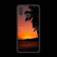 Coque  Huawei P20 Lite PREMIUM Cocotier au soleil couchant