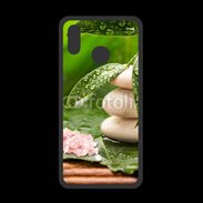 Coque  Huawei P20 Lite PREMIUM Galet et feuilles mouillées