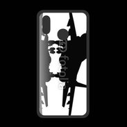 Coque  Huawei P20 Lite PREMIUM Silhouette avion de chasse
