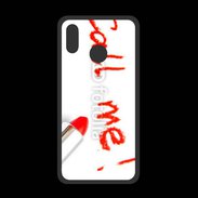 Coque  Huawei P20 Lite PREMIUM Call me en rouge à lèvres