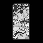 Coque  Huawei P20 Lite PREMIUM Tissus glamour noir et blanc