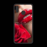 Coque  Huawei P20 Lite PREMIUM Bouche et rose glamour