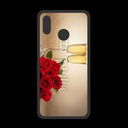 Coque  Huawei P20 Lite PREMIUM Coupe de champagne, roses rouges