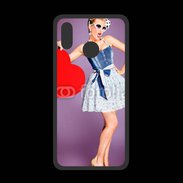 Coque  Huawei P20 Lite PREMIUM femme glamour coeur style betty boop