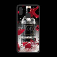 Coque  Huawei P20 Lite PREMIUM Bouteille alcool pétales de rose glamour