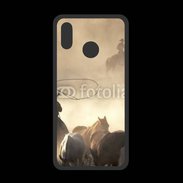 Coque  Huawei P20 Lite PREMIUM Cowboys et chevaux