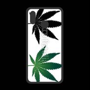 Coque  Huawei P20 Lite PREMIUM Double feuilles de cannabis