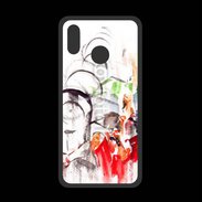 Coque  Huawei P20 Lite PREMIUM Illustration de cycliste 2