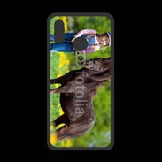 Coque  Huawei P20 Lite PREMIUM Petite fille avec son poney