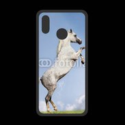 Coque  Huawei P20 Lite PREMIUM Cheval arable robe grise
