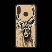 Coque  Huawei P20 Lite PREMIUM Antilope mâle en dessin