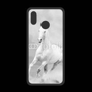 Coque  Huawei P20 Lite PREMIUM Cheval en noir et blanc 55
