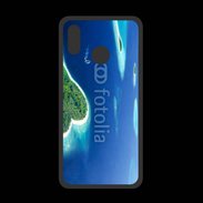 Coque  Huawei P20 Lite PREMIUM île en former de cœur au milieu de la mer