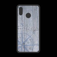 Coque  Huawei P20 Lite PREMIUM Rose des vents sur fond bois 500