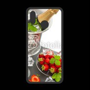 Coque  Huawei P20 Lite PREMIUM Champagne et fraises