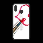 Coque  Huawei P20 Lite PREMIUM Coeur avec rouge à lèvres