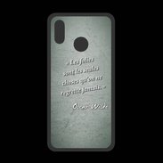 Coque  Huawei P20 Lite PREMIUM Les Folies Vert Citation Oscar Wilde