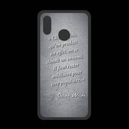 Coque  Huawei P20 Lite PREMIUM Chaque fois Noir Citation Oscar Wilde