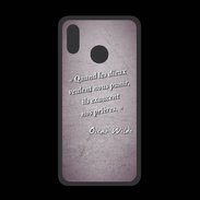 Coque  Huawei P20 Lite PREMIUM Dieux prières Violet Citation Oscar Wilde
