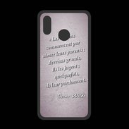 Coque  Huawei P20 Lite PREMIUM Enfants parents Rose Citation Oscar Wilde