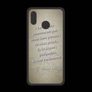 Coque  Huawei P20 Lite PREMIUM Enfants parents Sepia Citation Oscar Wilde