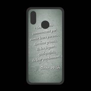Coque  Huawei P20 Lite PREMIUM Enfants parents Vert Citation Oscar Wilde