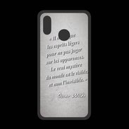 Coque  Huawei P20 Lite PREMIUM Esprits légers Gris Citation Oscar Wilde