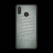 Coque  Huawei P20 Lite PREMIUM Esprits légers Vert Citation Oscar Wilde