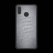 Coque  Huawei P20 Lite PREMIUM Expérience Noir Citation Oscar Wilde