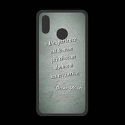 Coque  Huawei P20 Lite PREMIUM Expérience Vert Citation Oscar Wilde