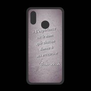 Coque  Huawei P20 Lite PREMIUM Expérience Violet Citation Oscar Wilde