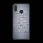 Coque  Huawei P20 Lite PREMIUM Femmes émotions Bleu Citation Oscar Wilde