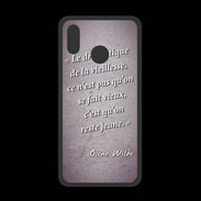 Coque  Huawei P20 Lite PREMIUM Dramatique vieillesse Violet Citation Oscar Wilde