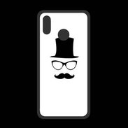 Coque  Huawei P20 Lite PREMIUM chapeau moustache