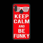 Coque  Huawei P20 Lite PREMIUM Keep Calm Funky Rouge