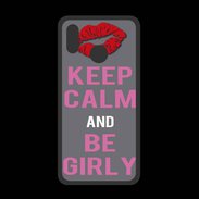 Coque  Huawei P20 Lite PREMIUM Keep Calm Girl Gris